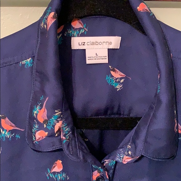 Liz Claiborne button up Blouse - Picture 2 of 2